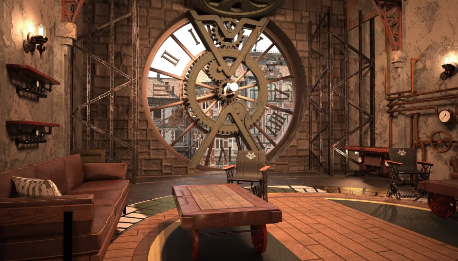 Styl steampunk we wnętrzach. Victorian Science Fiction - magiczna podróż do innego świata