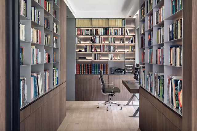 Zdjęcie domowej biblioteki