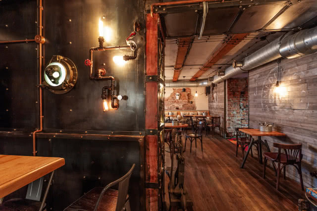 Steampunkowe wnętrze 