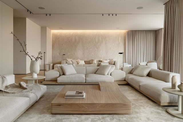 salon w jasnych kolorach