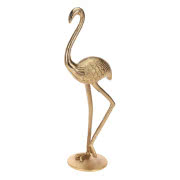 Złota figurka flaminga