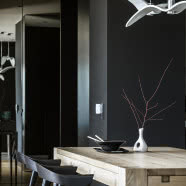 Elegancki apartament cały w czerni