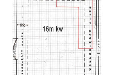 Sufit podwieszany w salonie