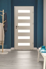 Drzwi Erkado Trame, płyta MDF, wykończenie kolor biały, z przeszkleniami, szer. 70 i 80 cm (60 i 90 cm w wybranych sklepach), lewe i prawe, pokojowe, z podcięciem wentylacyjnym lub bez