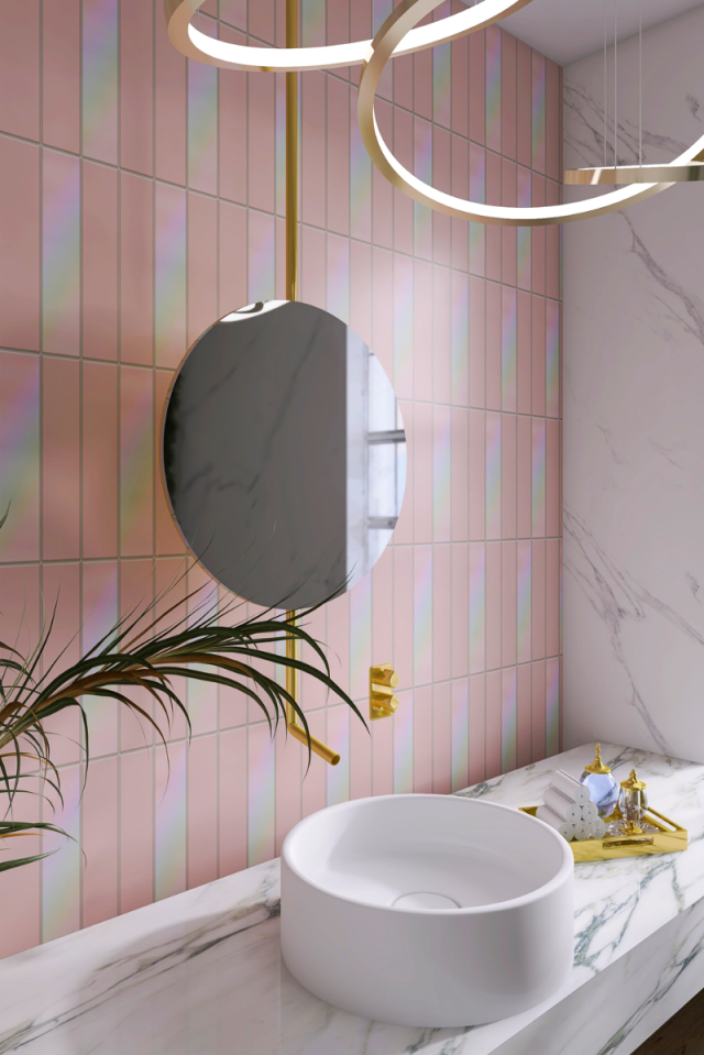 Opalizujące płytki Raw Decor