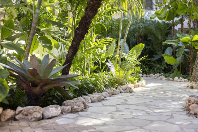 kamienna ścieżka prowadząca na plażę