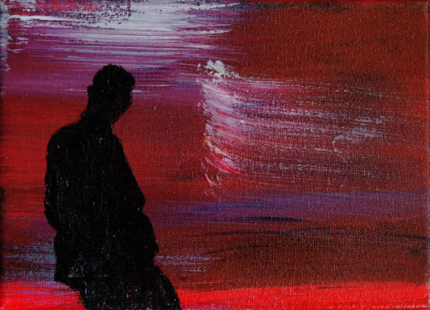 Paweł Słota, "Bez tytułu", 8 x 13 cm, akryl,...