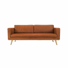 Skórzana sofa 3-osobowa Astha
