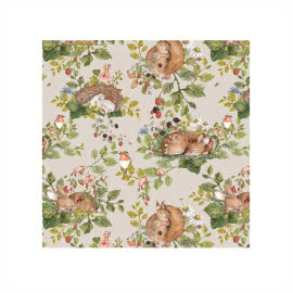 Tapeta Little Sleepy Animals, jasna