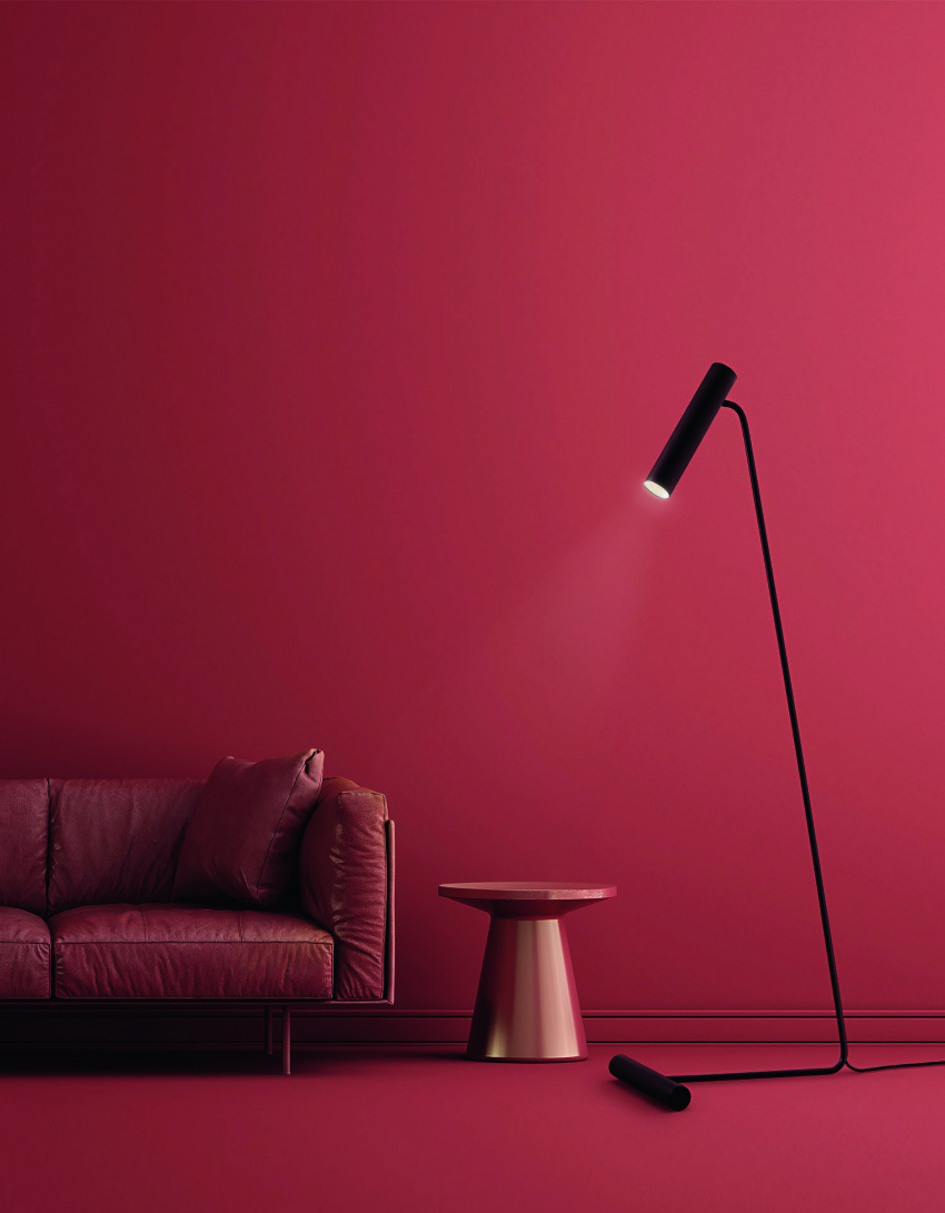 Lampa podłogowa Stork 
z kolekcji Black&White.