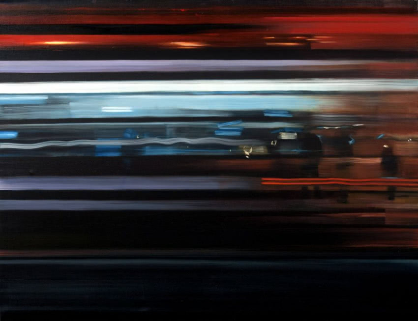 Paweł Słota, "Pejzaż miejski II", 100 x 130 cm,...