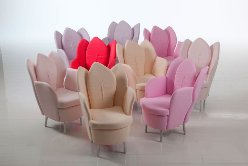 Fotele-kwiaty marki Brühl