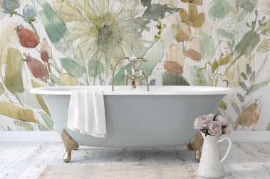 Tapeta do łazienki - czy sprawdzi się zamiast płytek?