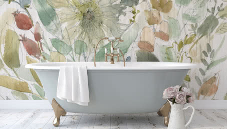 Tapeta do łazienki - czy sprawdzi się zamiast płytek?