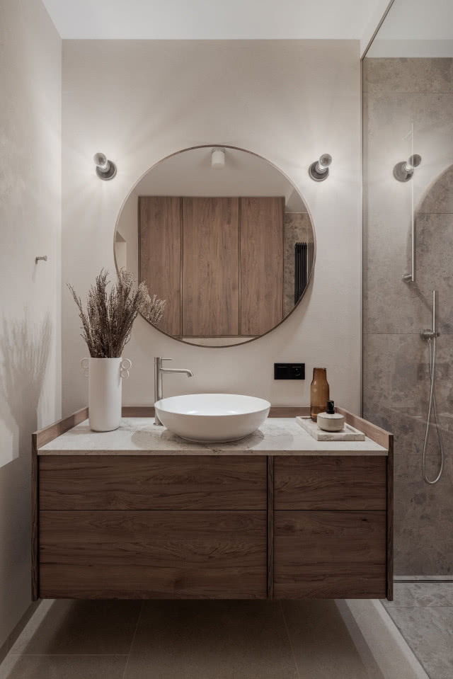 Łazienka w stylu japandi inspiracja