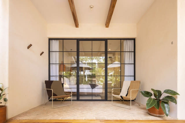 taras na parterze en face