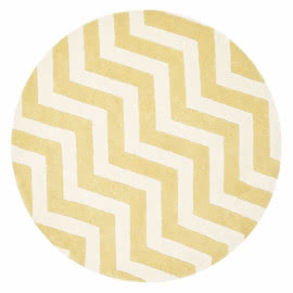 Żółty dywan Safavieh Crosby, ø 152 cm, Bonami, 1439 zł