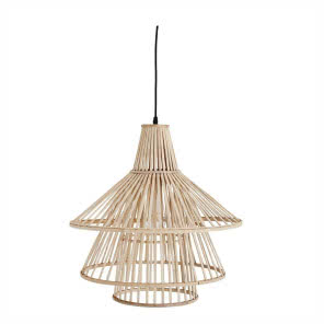 Bambusowa lampa sufitowa Manisa naturalna metal, Pakamera.pl, 399 zł
