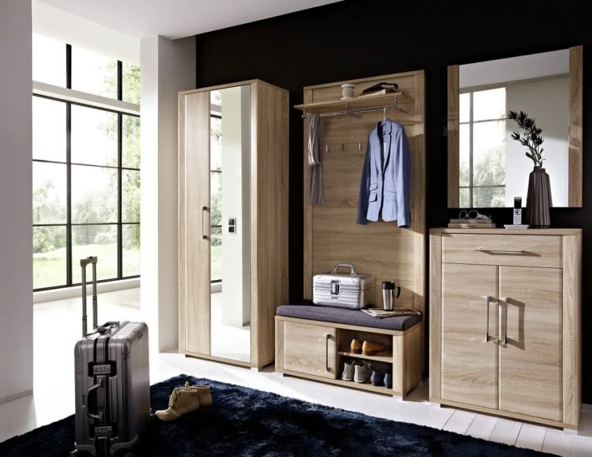 Meble przedpokojowe GO w kolorze dąb sonoma. W...